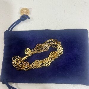 Tory Burch Gold Intricate Bracelet